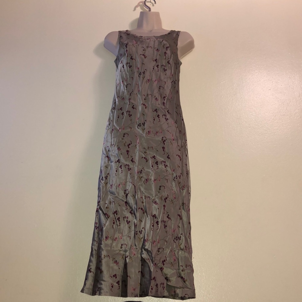 Silk Floral Dress